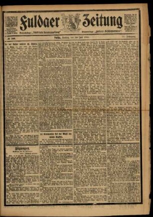 Ausgabe vom Freitag, den 24. Juli 1903.
