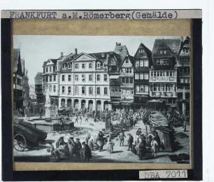 Frankfurt am Main, Römerberg,Schütz, Frankfurter Römerberg am Markttag (1754) (Frankfurt, Städel 14)