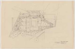 Garten Hellwig, Treysa: Lageplan mit Pflanzplan 1:100