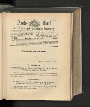 No. 142, 17. Juni 1916