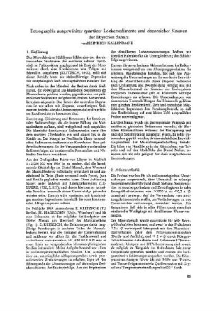 Petrographie ausgewählter quartärer Lockersedimente und eisenreicher Krusten der libyschen Sahara
