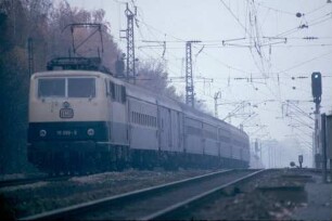 Mainbernheim Lok 111 099 D-Zug UIC-X-Gepäckwagen UIC-X-Wagen