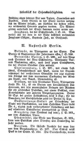 II. Außerhalb Berlin
