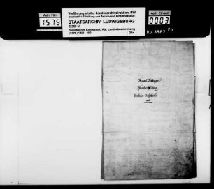 Tabellarische Zusammenstellung der wichtigsten Daten zu den politischen Gemeinden des Oberamts [von Finanzrat Karl Eduard Paulus]