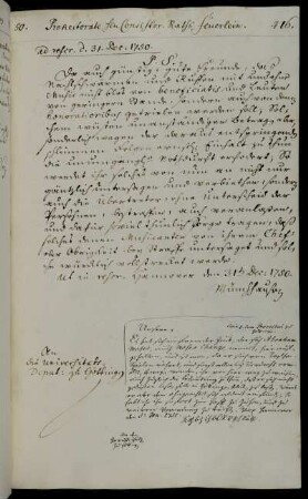 Stadtverweis des jüdischen Taschenspielers Abraham Moses, auch Abraham Change genannt, aus Hannover; Inhaftierung bei erneutem Aufenthalt in Göttingen.