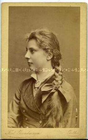 Porträt eines jungen Mädchens, Carte de Visite