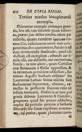 Tertius modus locupletandi exempla. - De Allegoriis Theologicis.