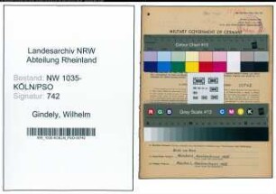 Entnazifizierung Wilhelm Gindely , geb. 10.01.1899 (Ingenieur)