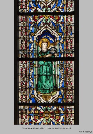 Fenster B-III, B-II und B-I der Katharinenkapelle : Fenster B-II : Heilige Agnes