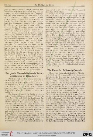Eine zweite Deutsch-Nationale Kunstausstellung in Düsseldorf