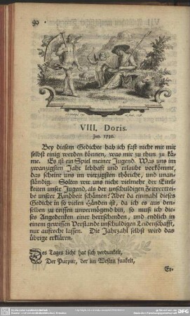 VIII. Doris. Jun. 1730