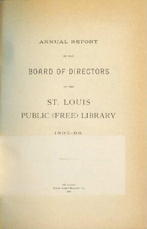 Annual report. 1895/96