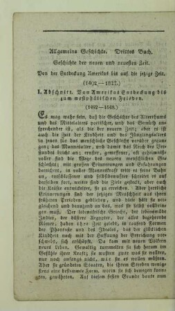I. Abschnitt. Von Amerikas Entdeckung bis zum westphälischen Frieden. (1492 - 1648.)