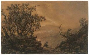 Landschaft mit Reiter
