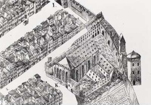 Perspectivischer Plan von Dresden-Altstadt im Jahre 1634