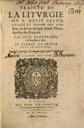 Traicté de la liturgie