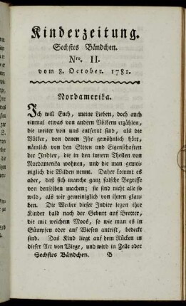 Nro. II. vom 8. October 1781