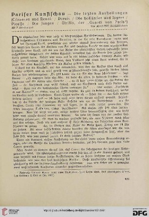 13.1921: Pariser Kunstschau