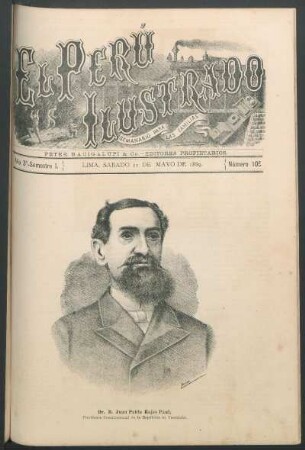 [Retrato de] Dr. D. Juan Pablo Rojas Paul. : Presidente Constitucional de la República de Venezuela.