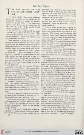 The lay figure: on art crazes and theis meaning