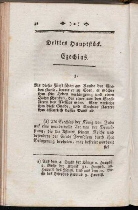 Drittes Hauptstück. Ezechias.