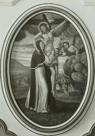 Christus neigt sich vom Kreuz zu einer Nonne (Zisterzienserin)