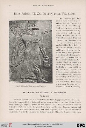 Dritte Periode. Die Zeit des assyrischen Weltreiches