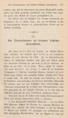 175-178 Ein Diöcesankalender als Leitfaden kirchlicher Heimathkunde