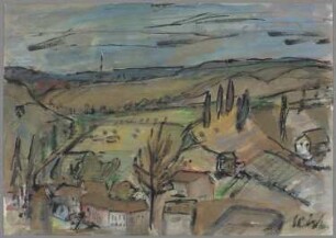 Ohne Titel [Dorf in den Weinbergen]