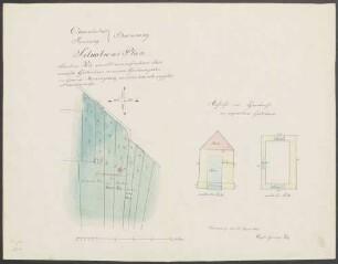 Volz, Friedrich, Flaschner Bau eines Gartenhauses