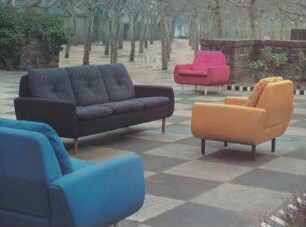Sofa Modell "427" und Sessel Modell "426" von Kurt Freyer