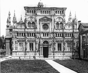 Certosa di Pavia, Klosterkirche Madonna delle Grazie, Fassade