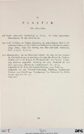 V. Plastik (Nr. 388-389)
