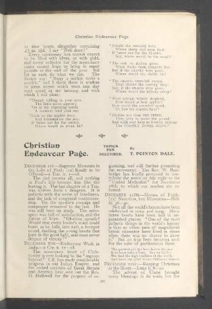 Christian endeavour page