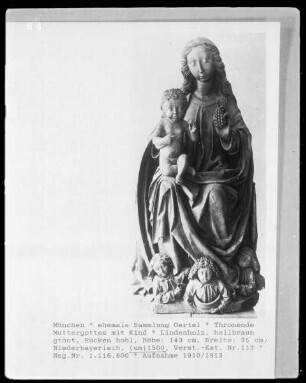 Thronende Muttergottes mit Kind