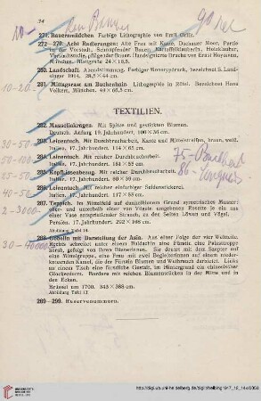 Textilien (Nr. 282-299)