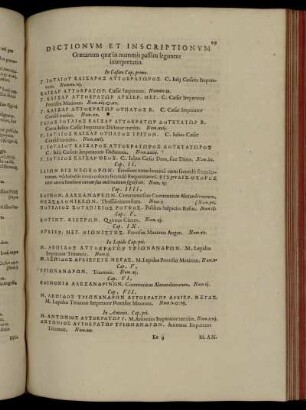 Dictionum et inscriptionum Græcarum quæ in nummis passim leguntur interpretatio.