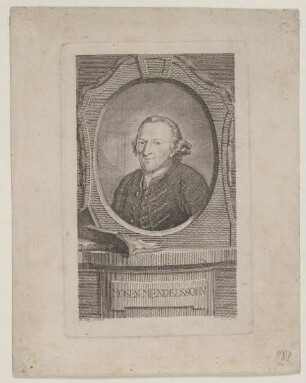 Bildnis des Moses Mendelssohn