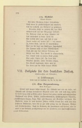 VII. Beispiele für den deutschen Aufsatz