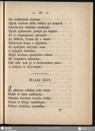 Druhi dźěl