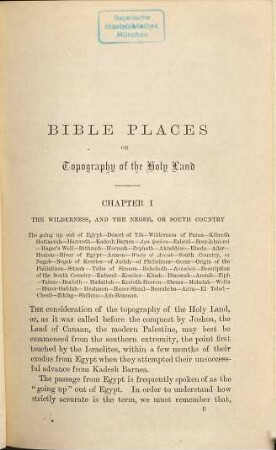 Bible places, or the topography of the Holy Land : A succinct account of all the places ...