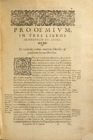 Commentarii Collegii Conimbricensis, Societatis Iesv, in tres libros de anima, Aristotelis Stagiritae