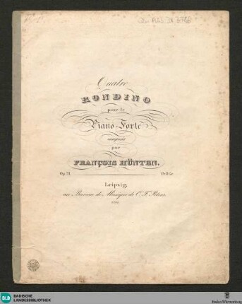 Quatre Rondino pour le piano-forte : op. 21