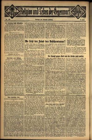 Vierte Ausgabe vom Sonntag, den 24. Juli 1932.