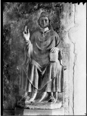 Goldbach Sylvesterkapelle Nördlicher Seitenaltar Papst Sylvester (um 1400)