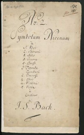 Messen. Auszüge; V (5), orch, bc; h-Moll; BC E 1; BWV 232/II