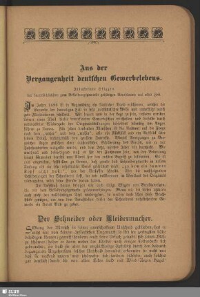 Der Schneider oder Kleidermacher