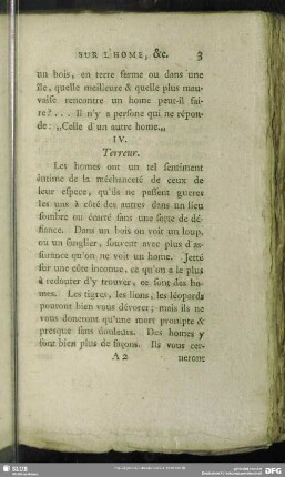 IV. Terreur