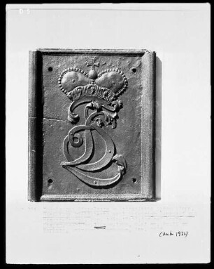 Monogramm FL unter Krone