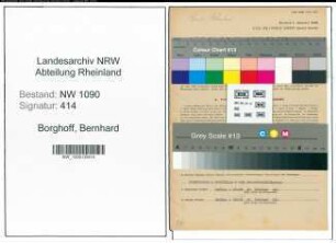 Entnazifizierung Bernhard Borghoff , geb. 18.05.1893 (Ingenieur)